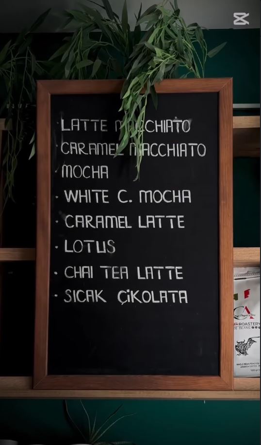 Bardak Coffee Menü